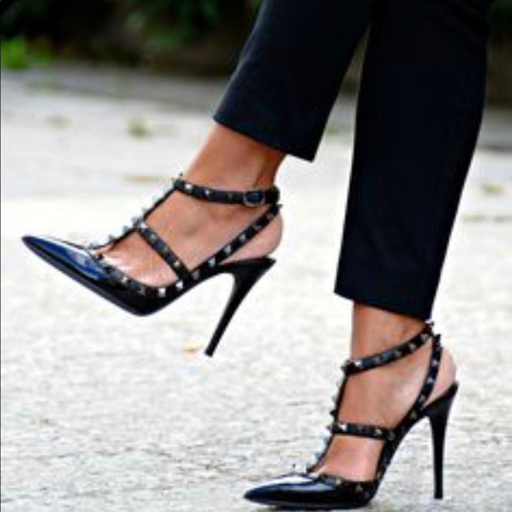 Black Studded Valentino heels
